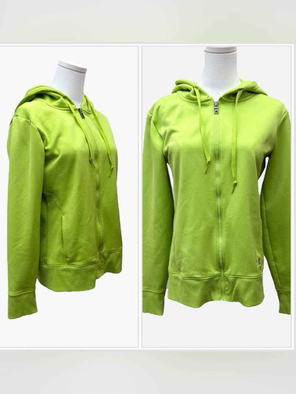 Under Armour UA Storm Neon Green High Visibility Zip Hoodie Jacket